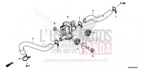 ELECTROVANNE INJECTION D'AIR CB500XAJ de 2018